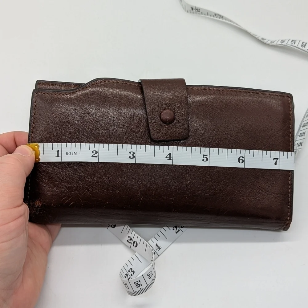 ✨3/$15 Travelambo brown leather wallet